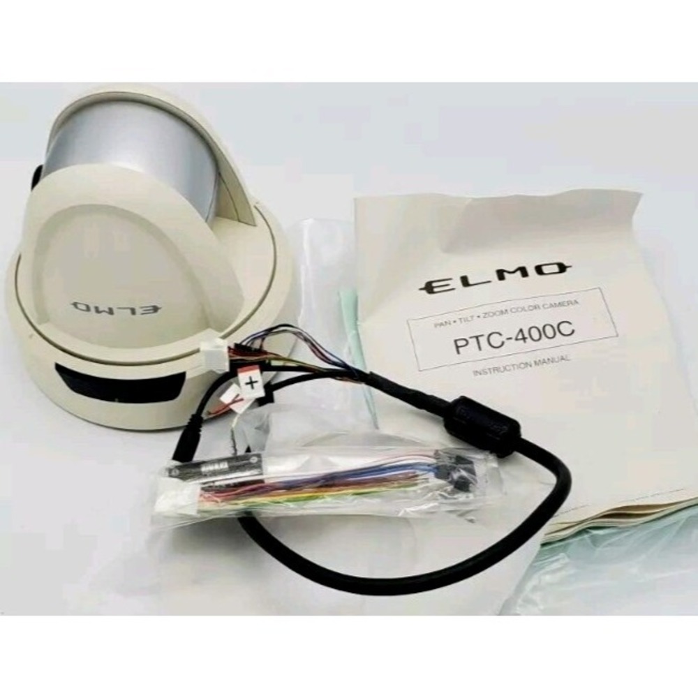 Elmo PTC-400C Pan Tilt Zoom Remote Controlled CCTV Camera Ceiling‎ Security Conf